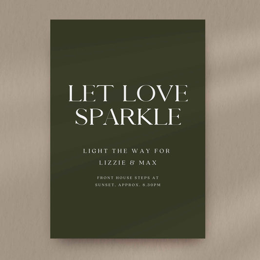Let Love Sparkle Sign