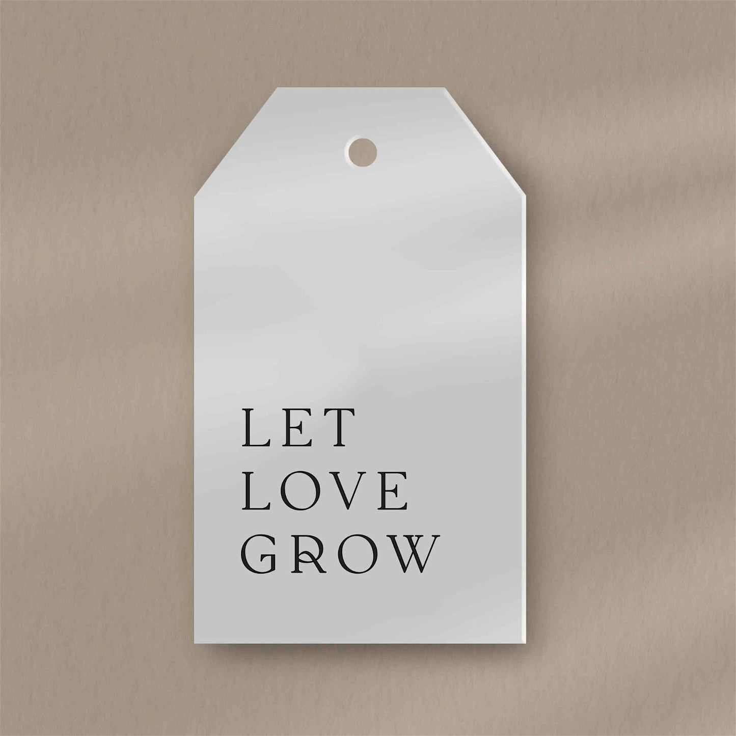 Let Love Grow Favour Tags - Ivy and Gold Wedding Stationery