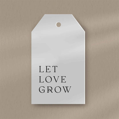 Let Love Grow Favour Tags - Ivy and Gold Wedding Stationery