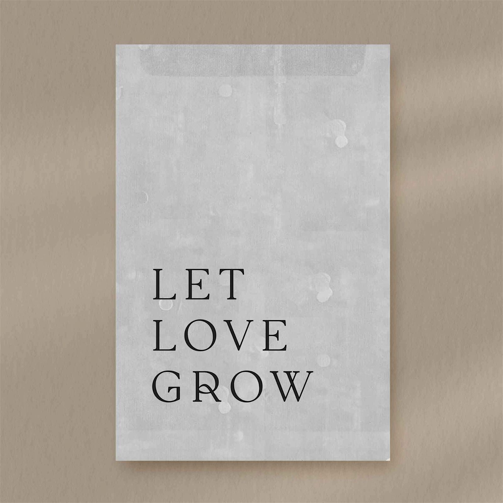 Let Love Grow Favour Tags - Ivy and Gold Wedding Stationery