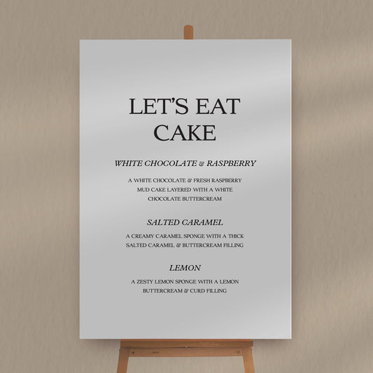 Let's Eat Cake Sign