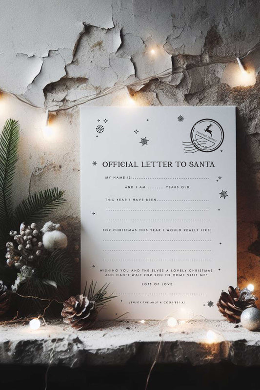 Children's Letter To Santa - Ivy and Gold Wedding Stationery
