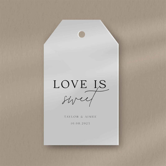 Love Is Sweet Favour Tags - Ivy and Gold Wedding Stationery