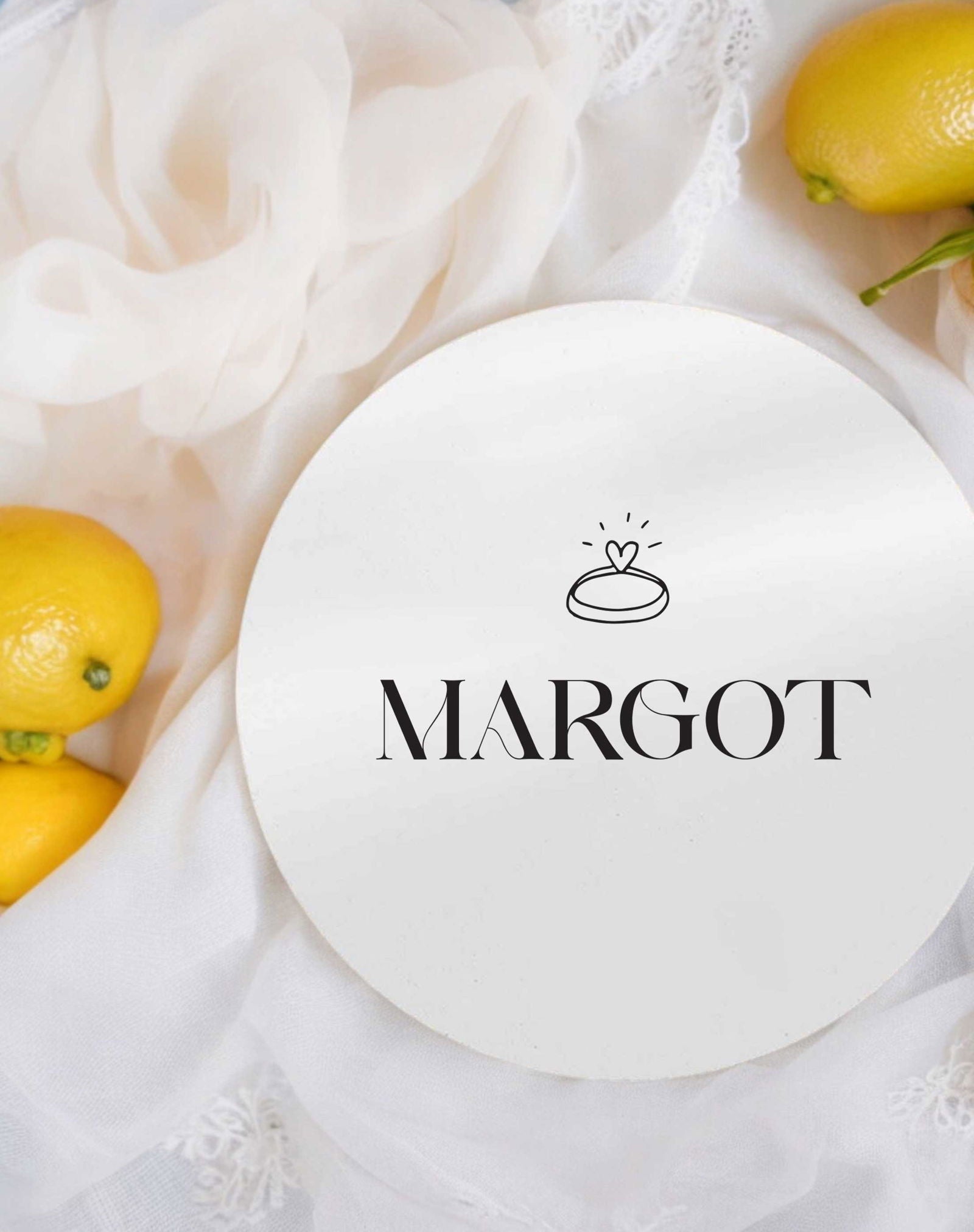 Margot | Ring Place Card - Ivy and Gold Wedding Stationery