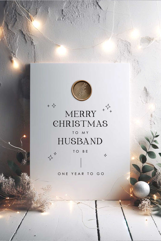 Christmas Card - Ivy and Gold Wedding Stationery