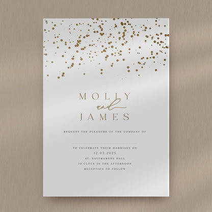Day Invitation Sample  Ivy and Gold Wedding Stationery Molly  