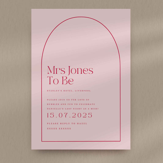 Mrs To Be Hen Party Invitation
