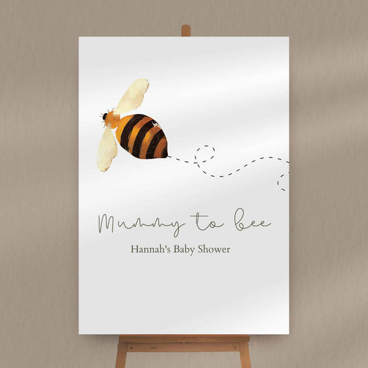 Mummy To Bee Baby Shower Sign