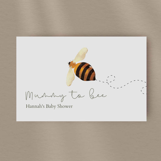 Mummy To Bee Favour Tags