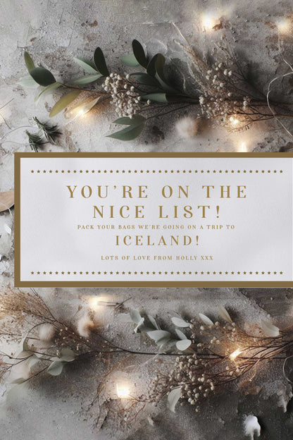 Christmas Gift - Personalised Voucher - Ivy and Gold Wedding Stationery