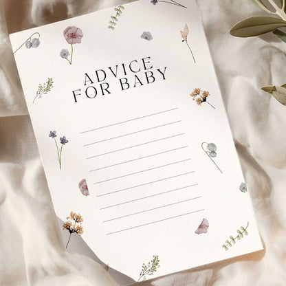 Noa Floral Baby Shower Invitation & Digital Template Bundle