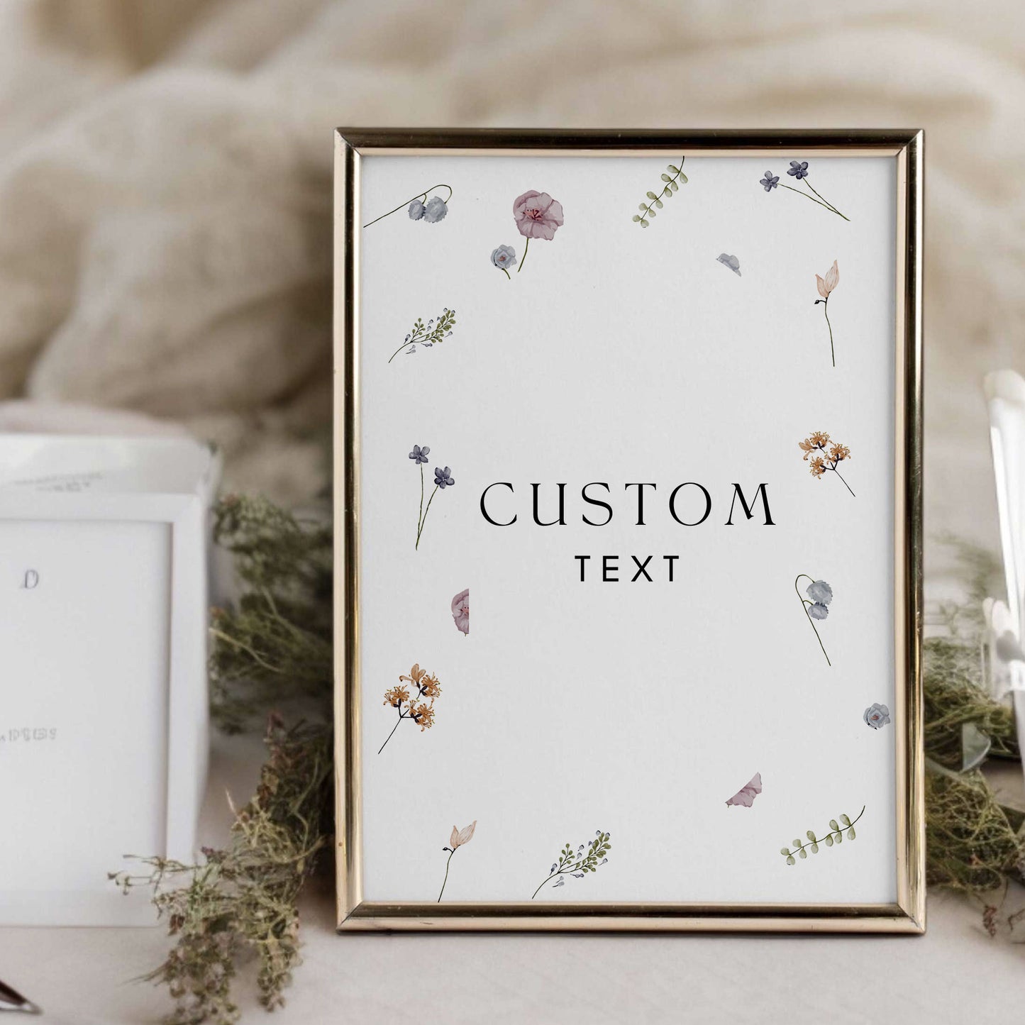 Noa Floral Baby Shower Invitation & Digital Template Bundle