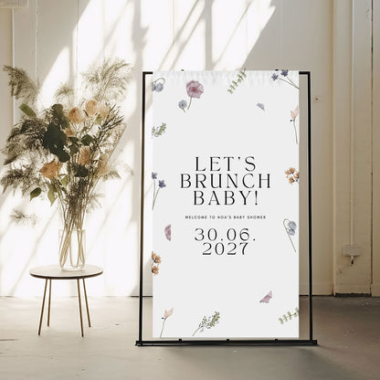 Noa Floral Baby Shower Invitation & Digital Template Bundle