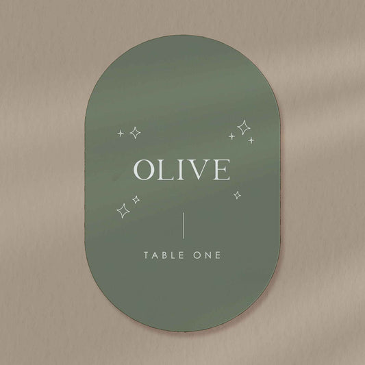 Olive Place Card
