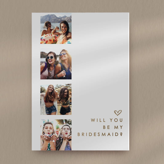 Photo Booth Bridesmaid Card
