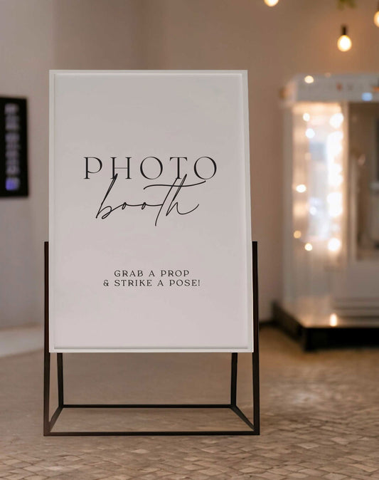 Photo Booth Sign - Ivy and Gold Wedding Stationery