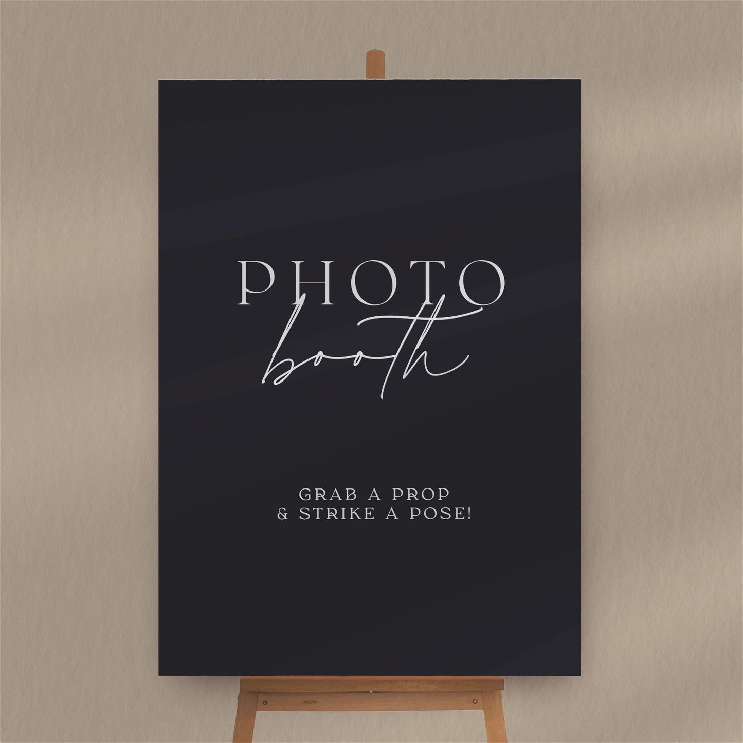 Photo Booth Sign - Ivy and Gold Wedding Stationery