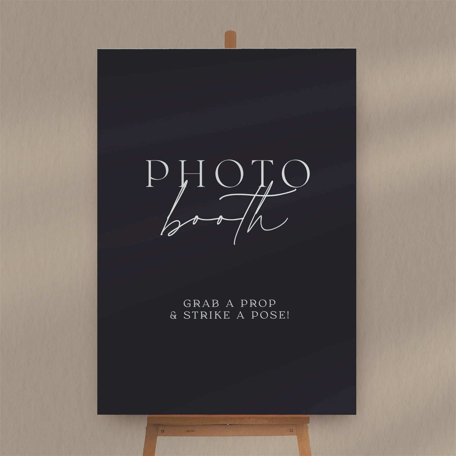Photo Booth Sign - Ivy and Gold Wedding Stationery