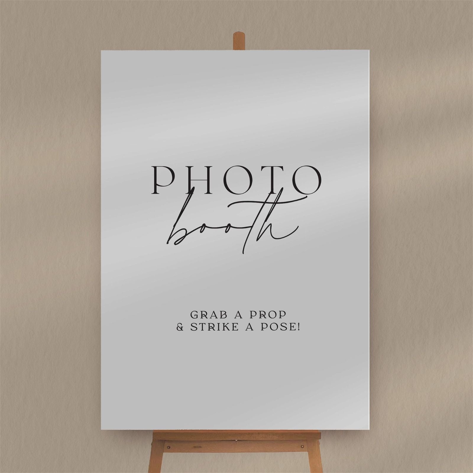 Photo Booth Sign - Ivy and Gold Wedding Stationery