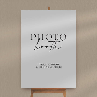 Photo Booth Sign - Ivy and Gold Wedding Stationery