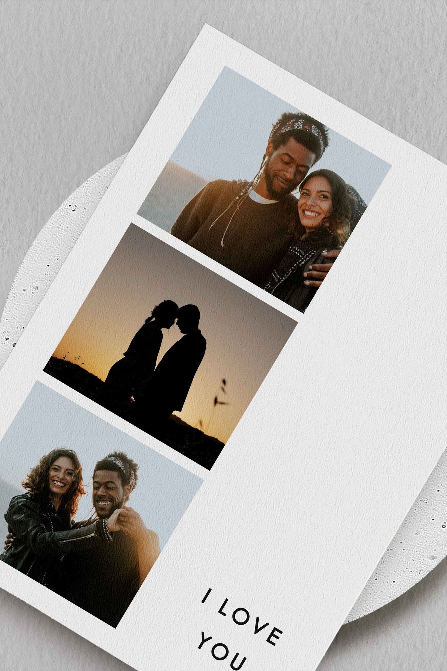 Photo Booth Valentine's Card - Ivy and Gold Wedding Stationery