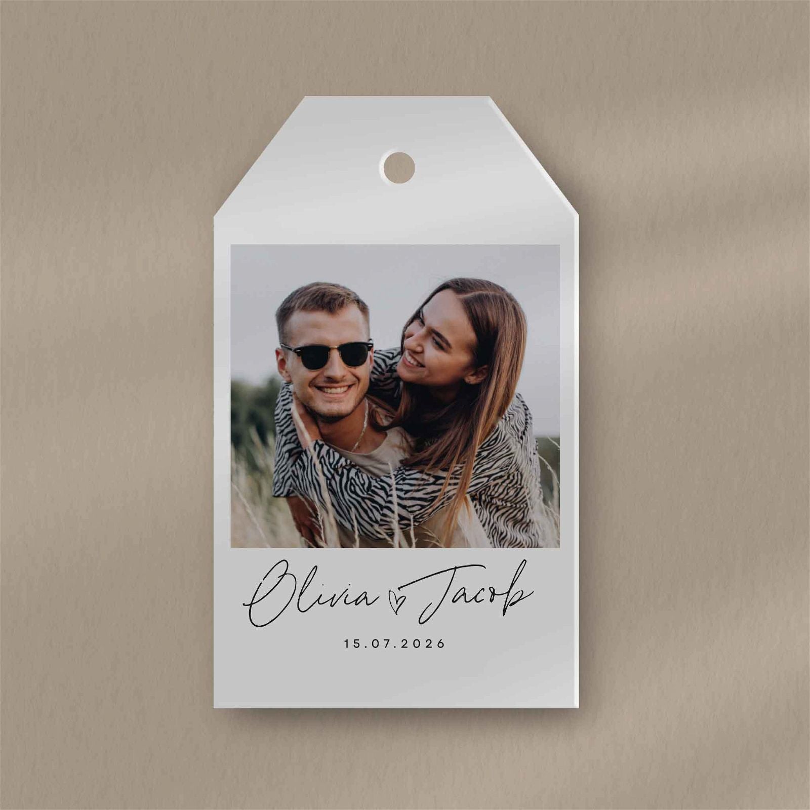 Polaroid Photo Favour Tags - Ivy and Gold Wedding Stationery