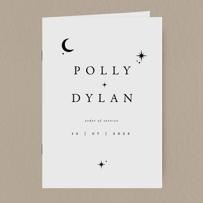 Polly Order Of Service - Ivy and Gold Wedding Stationery
