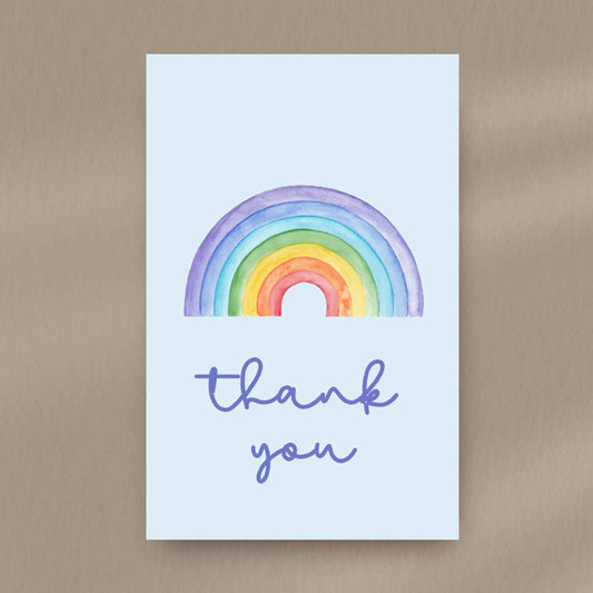 Rainbow Thank You Favour Tags