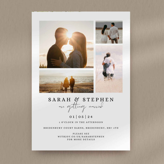 Sarah Photo Wedding Invitation