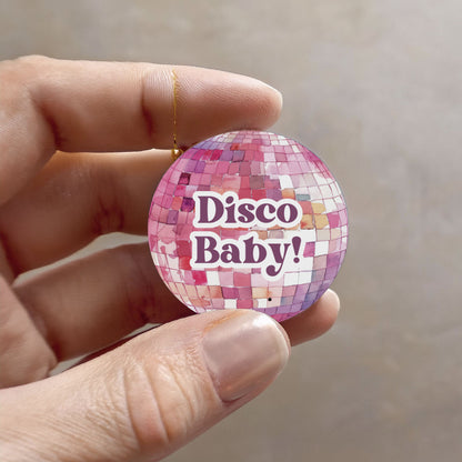 Disco Baby Shower Invitation & Digital Template Bundle