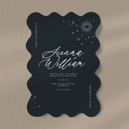 Sienna Evening Invitation - Ivy and Gold Wedding Stationery