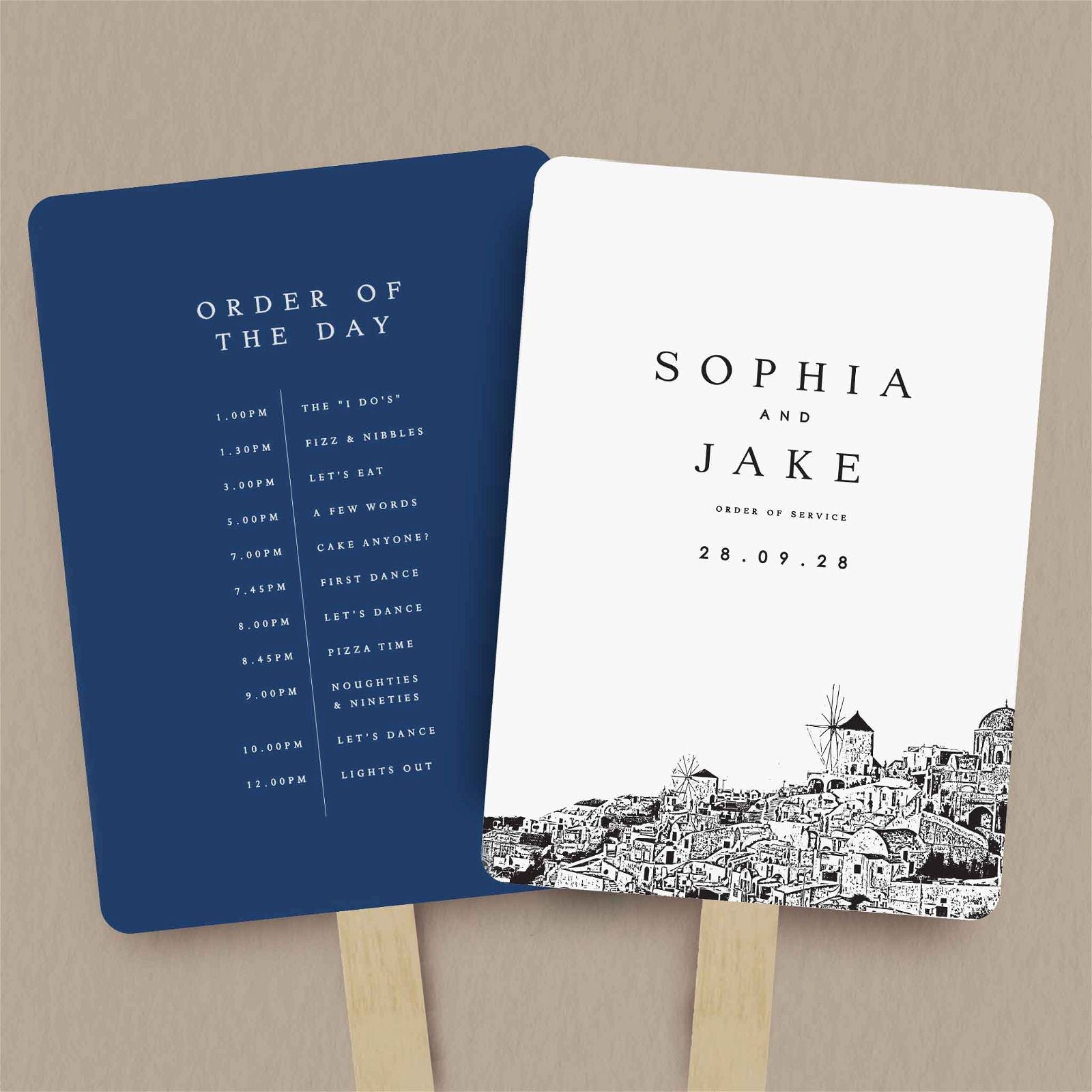 Sophia Order Of Service - Ivy and Gold Wedding Stationery