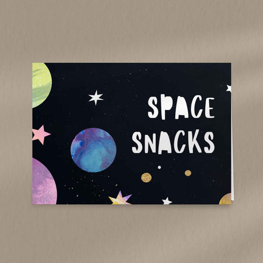 Space Snacks Place Card