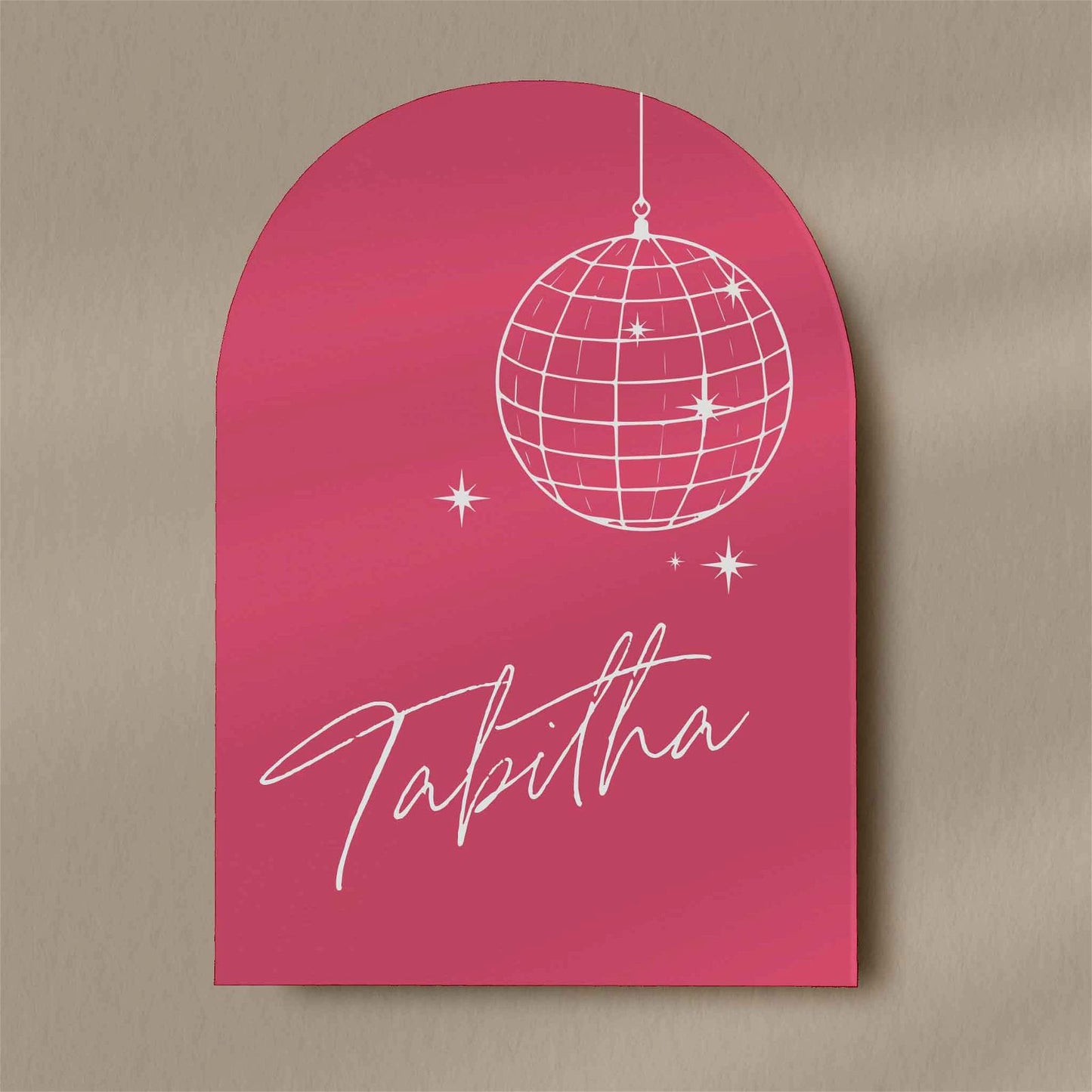 Tabitha | Disco Place Cards - Ivy and Gold Wedding Stationery