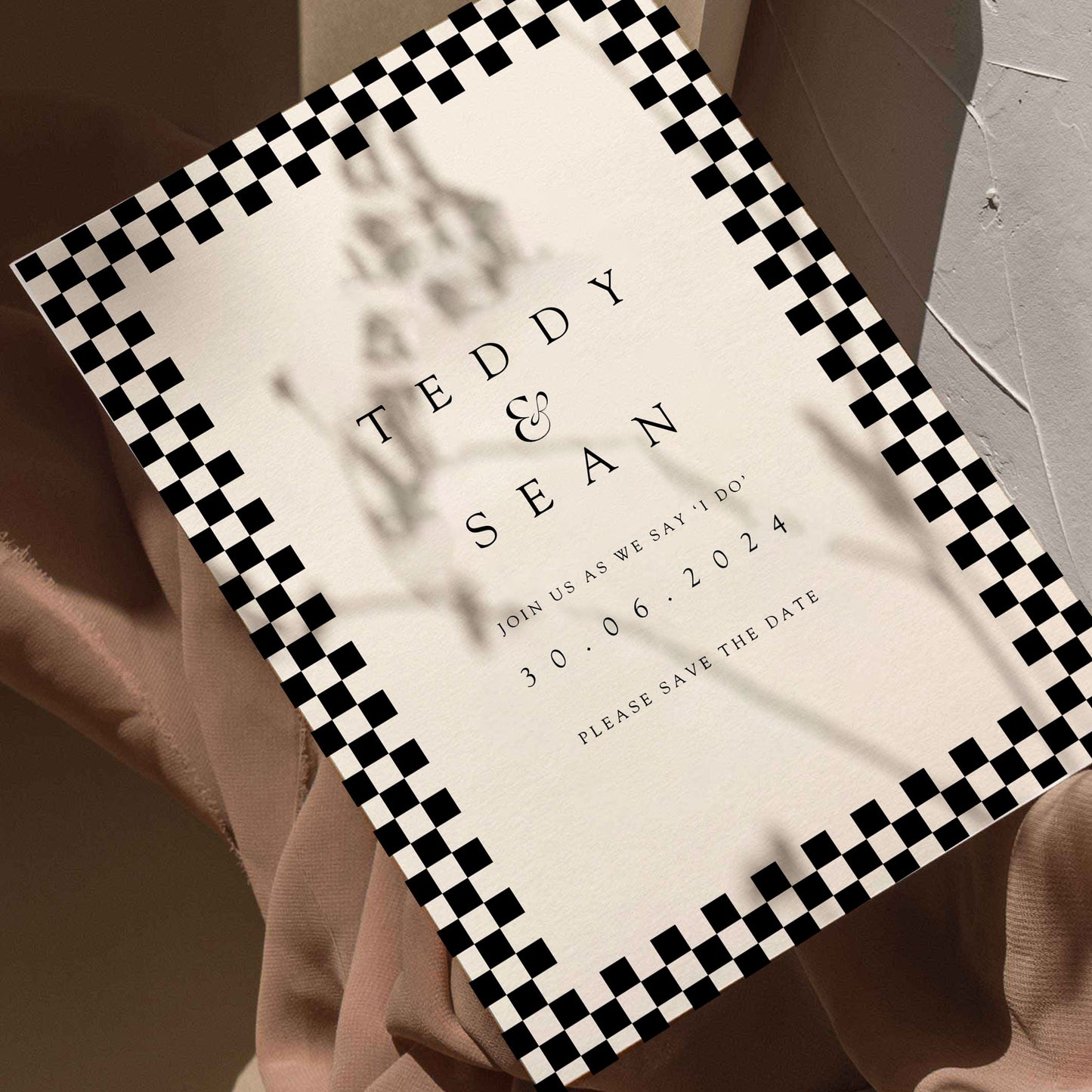 Teddy Alternative Save The Date Card - Unique Style