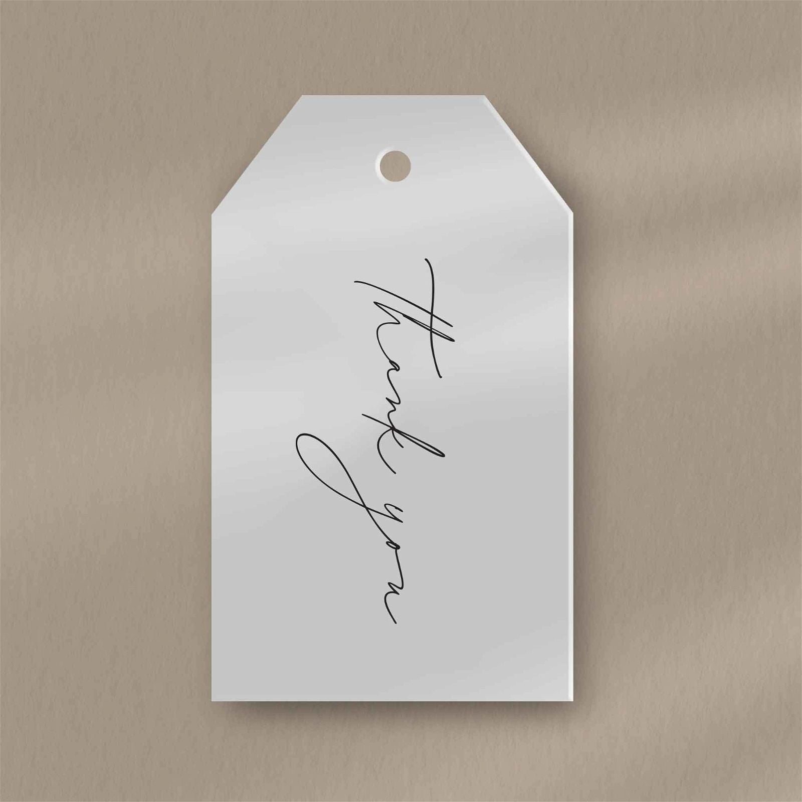 Thank You Favour Tags - Ivy and Gold Wedding Stationery