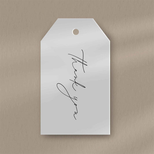 Thank You Favour Tags - Ivy and Gold Wedding Stationery