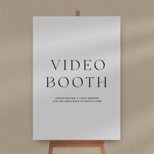 Video Booth Sign