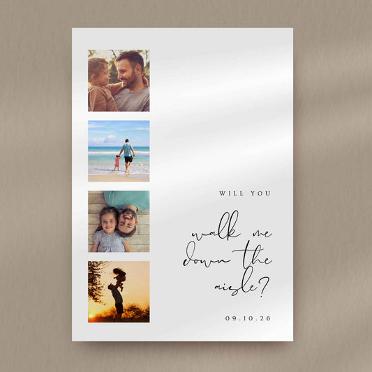 Will You Walk Me Down The Aisle Proposal Card