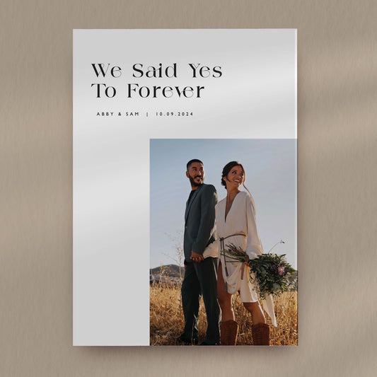 Yes To Forever Reception Invitation