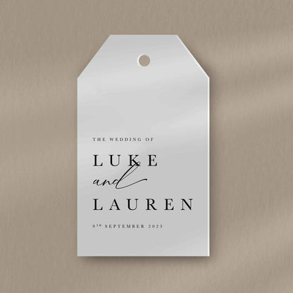 Wedding Favour Tags - Ivy and Gold Wedding Stationery