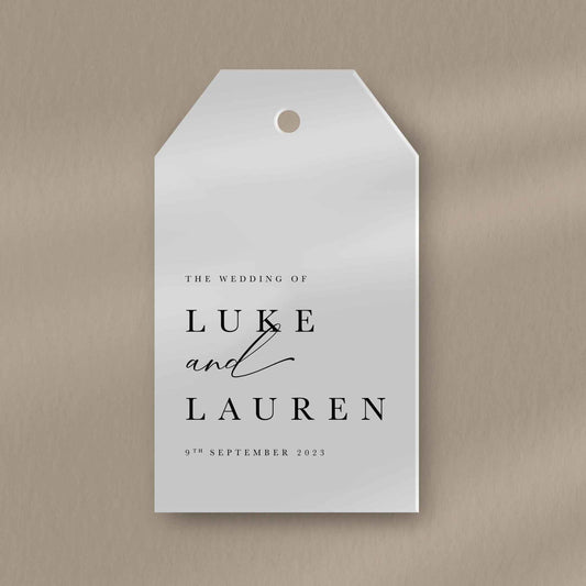 Wedding Favour Tags - Ivy and Gold Wedding Stationery