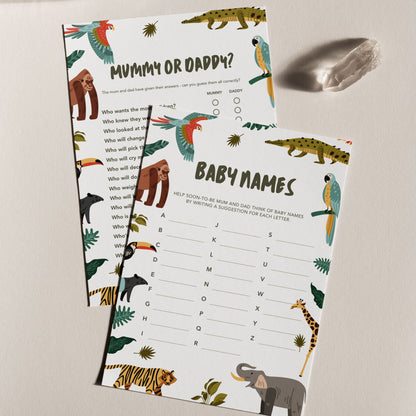Wild One Baby Shower Invitation & Digital Template Bundle