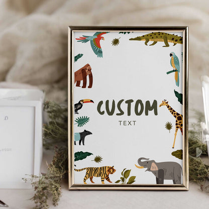Wild One Baby Shower Invitation & Digital Template Bundle