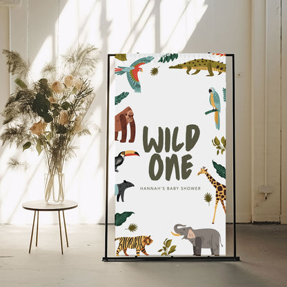 Wild One Baby Shower Invitation & Digital Template Bundle