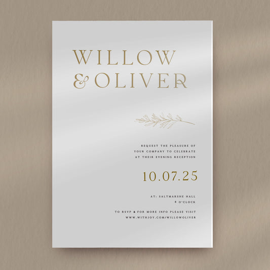 Willow Evening Invitation