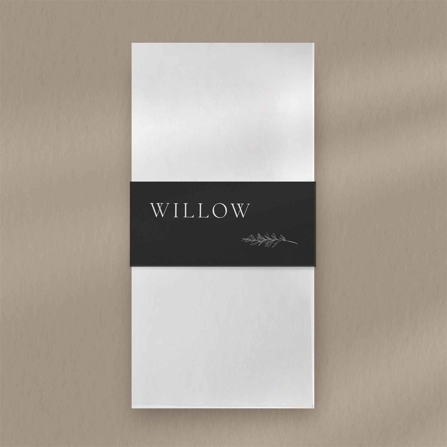 Willow Place Card - Ivy and Gold Wedding Stationery