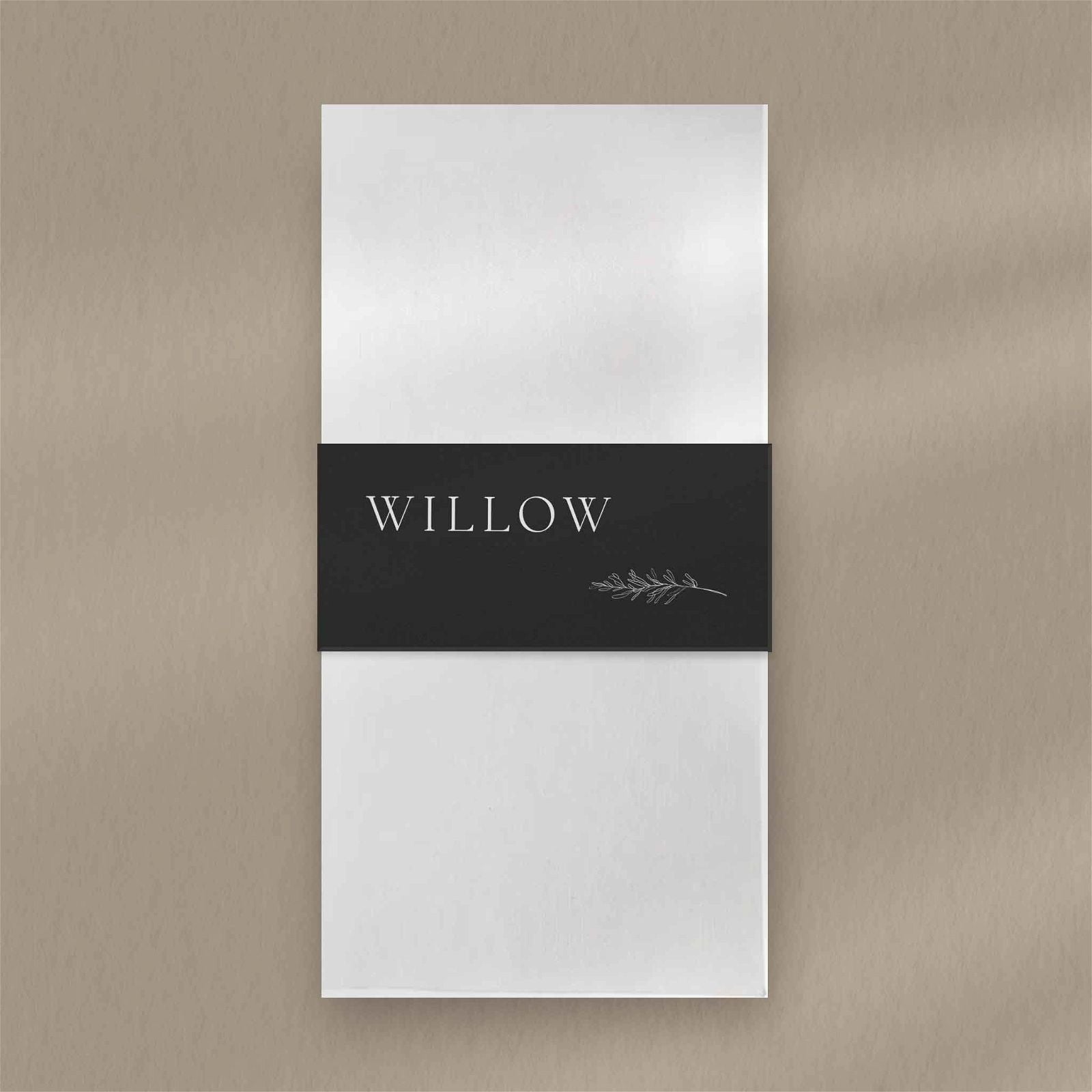 Willow Place Card - Ivy and Gold Wedding Stationery