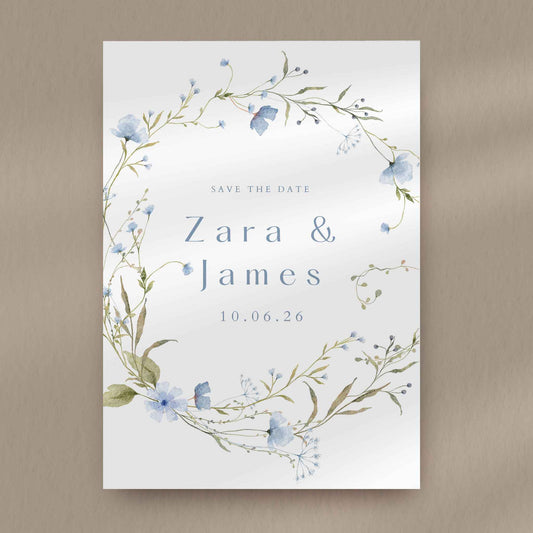 Zara Floral Save The Date