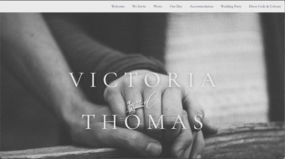 Victoria Wedding Website Template